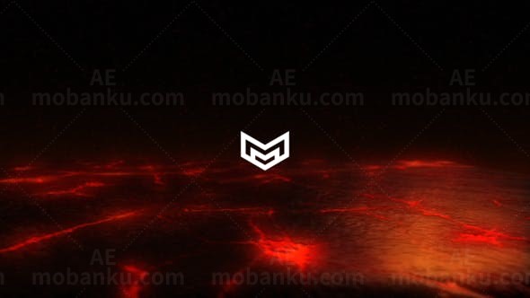 燃烧效果电影文字展示AE模板