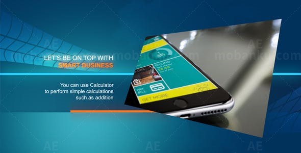 链接网络切换展示智能商业图片汇聚AE模板