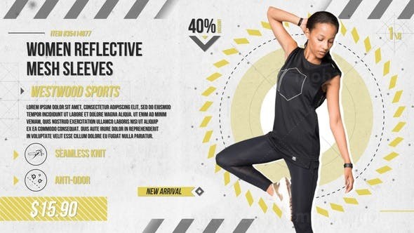 复古风格服装商品展示宣传AE模板