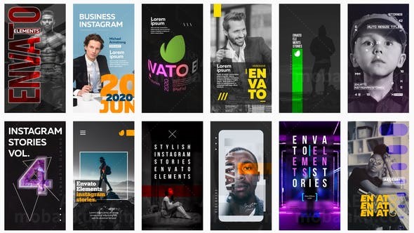 手机端视频包促销展示AE模板