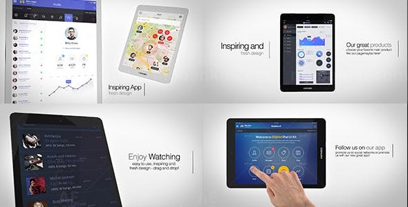 电子设备动态转换转场效果AE模板