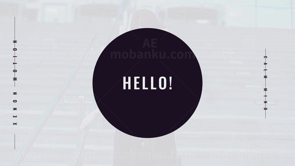 简短节奏网格错位拼接效果片头展示AE模板