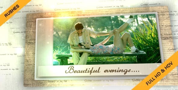 美好的记忆婚礼家庭相册AE模板