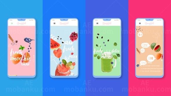 节奏手机应用APP宣传图片动态展示AE模板