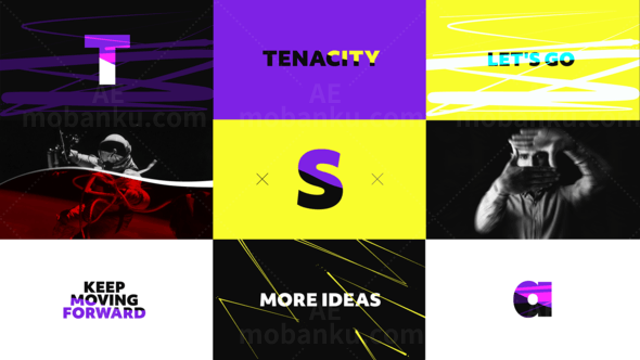 动感跺脚节奏远近镜跳跃切换效果AE模板