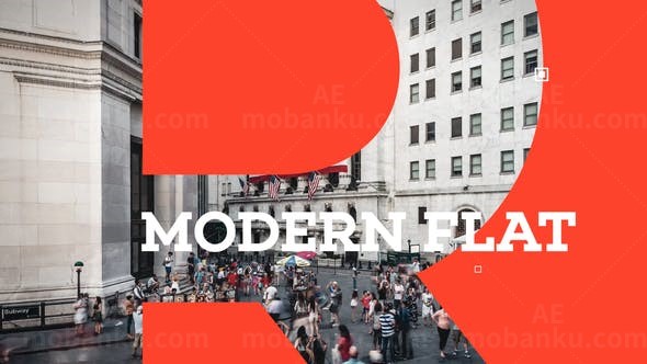 简洁干净动态版式宣传片展示AE模板