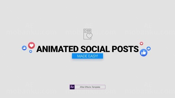 说说新闻文章版式动画展示AE模板