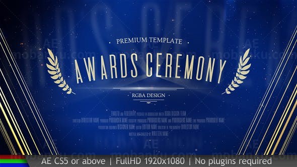 明星颁奖晚会栏目宣传片头展示AE模板