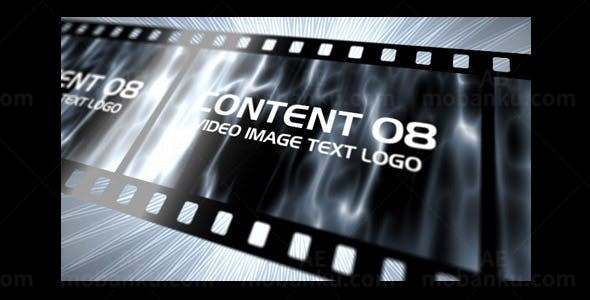 投影照射影带效果字幕展示AE模板