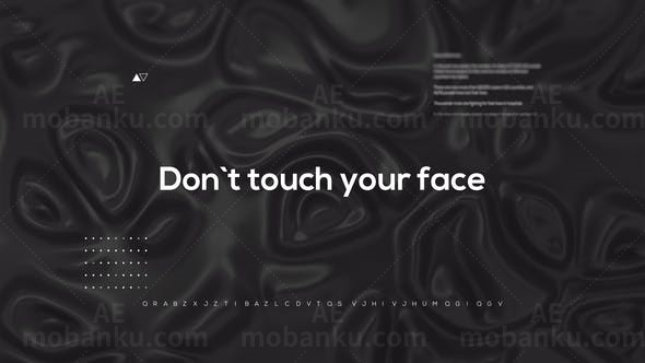 新冠病毒防护知识宣传节奏片头展示AE模板