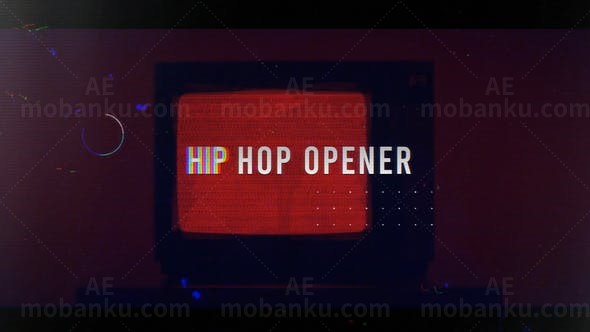 复古风格嘻哈活动视频片头展示AE模板