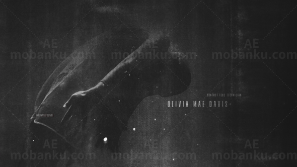 暗黑风格电影场景标题展示AE模板