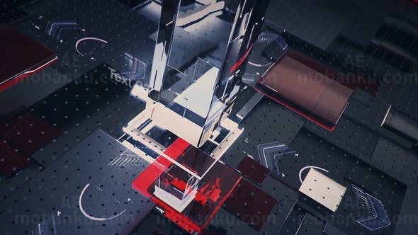 电视新闻时间栏目片头包装动画AE模板