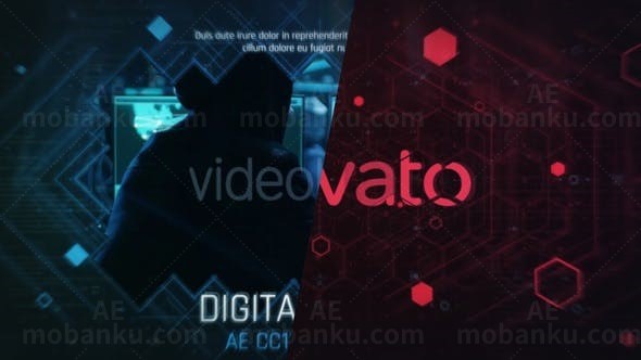 未来黑客智能科幻电影宣传片AE模板