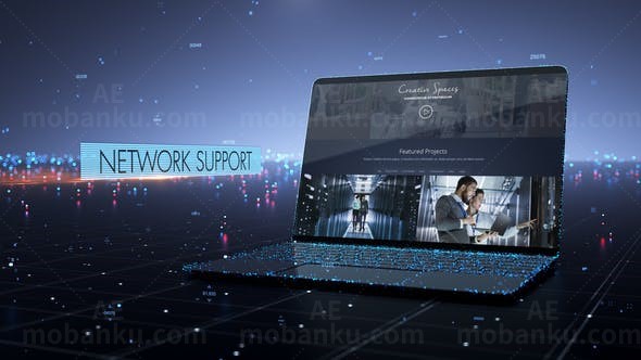 数字城市数据信息星空展示宣传片AE模板