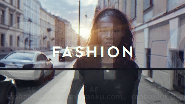 优雅时尚模特服装动态片头AE模板