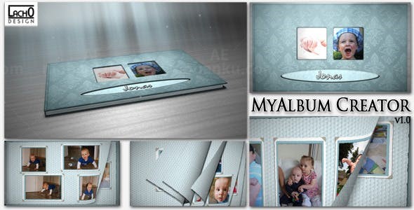 我的相册儿童成长类AE模板