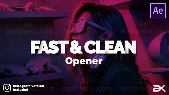 快速踏脚节奏活力照片展示AE模板