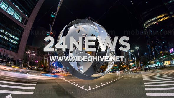 体育运动新闻栏目包装片头展示AE模板