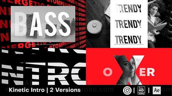 踏脚能量节奏图片视频展示片头AE模板