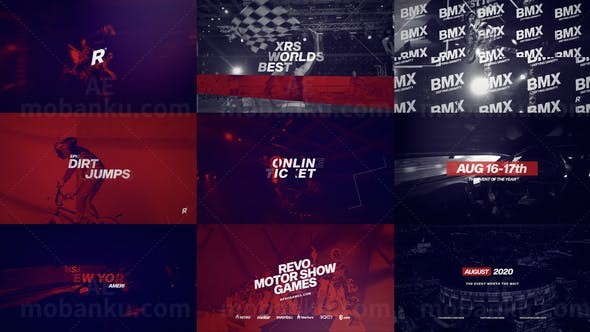 动感活力体育运动赛事宣传AE模板