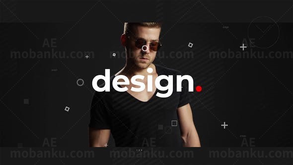 时尚动感时装设计展示宣传片头AE模板