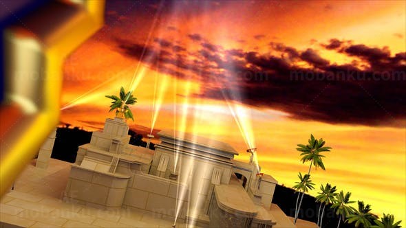 工业齿轮建筑影视奖标志AE模板