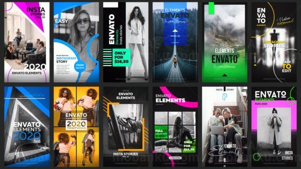 手机INS网络视频包装宣传AE模板