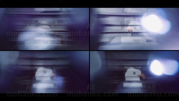 玻璃闪耀反光标志演绎AE模板