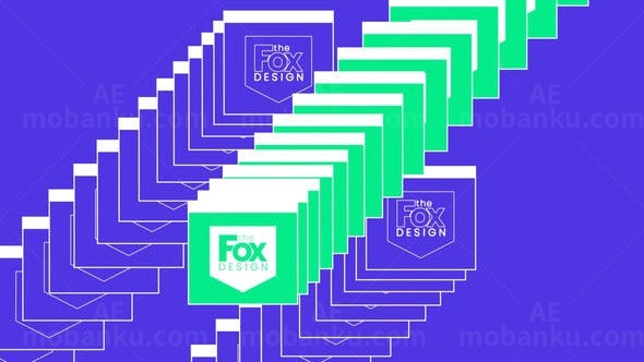 复古游戏效果标志片头展示AE模板