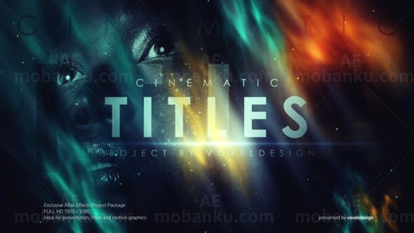 抽象背景熔岩云极光效果影视标题AE模板