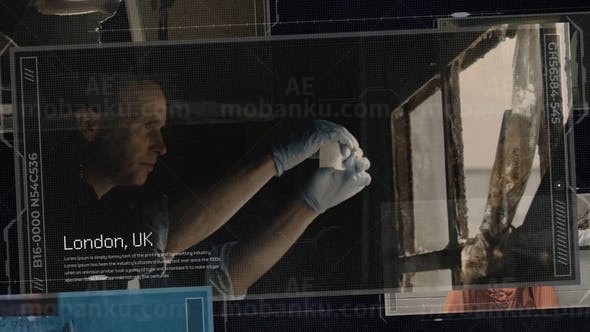 侦探片头AE模版