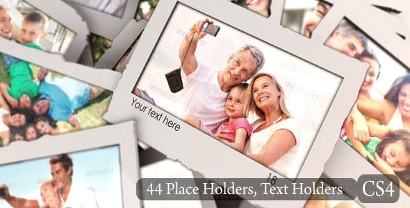 现代的回忆相册AE模板