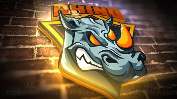 3D发光标志Logo演绎片头AE模板