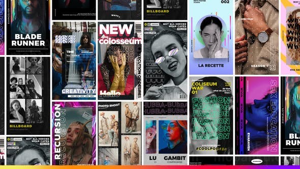 手机端城市风格宣传展示视频AE模板