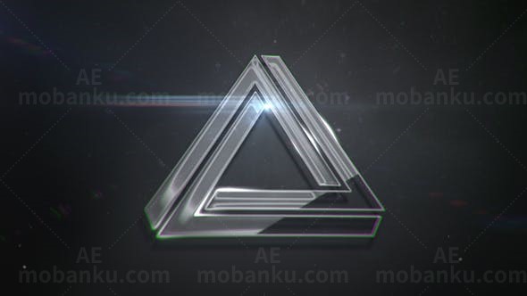 光泽质感标志动态演绎展示AE模板