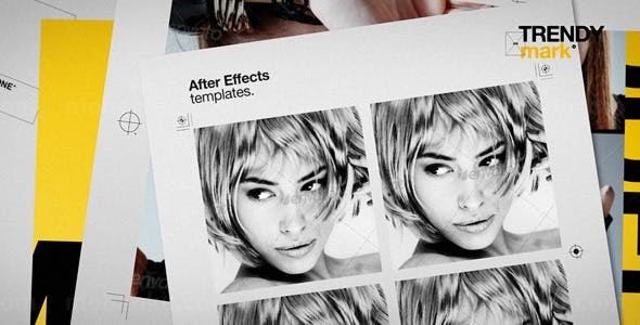 时尚模特封面动态演绎AE模板