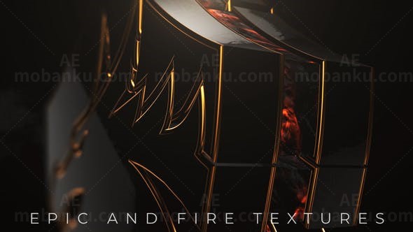 史诗优雅三维旋转细节放大效果标志AE模板