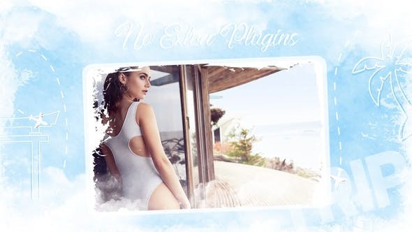 暑假幻灯片AE模板