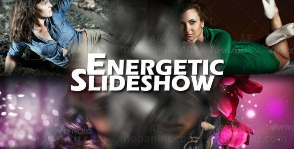 相片位移效果电视包装AE模板