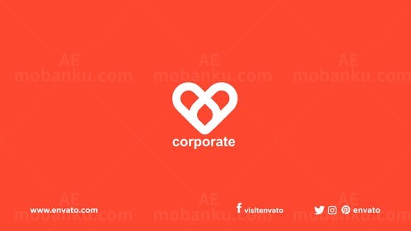 简洁标志AE模板