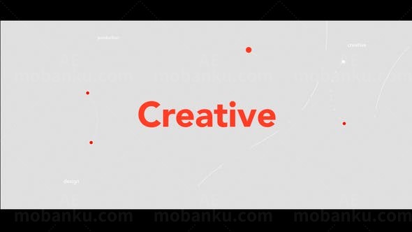 快速版式动摇标志演绎片头AE模板