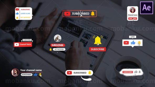 创意文字字幕标题包AE模版