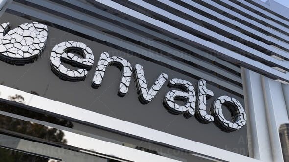 街牌碎块吸引组合标志演绎AE模板