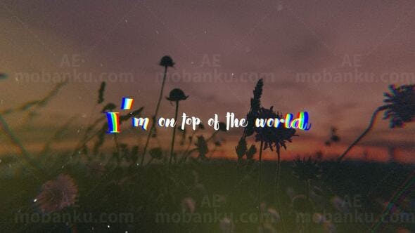 歌词视频AE模板