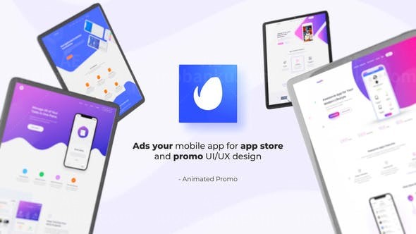 平板电脑应用APP宣传推广视频AE模板