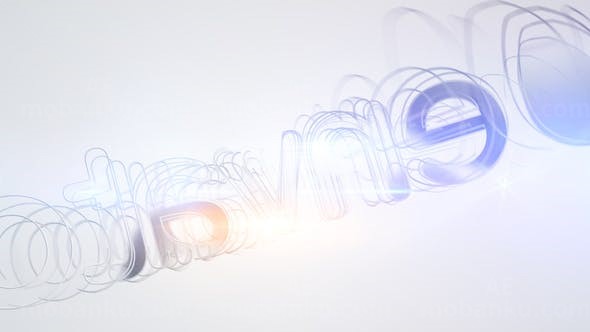 快速线条演绎简洁标志动画AE模板