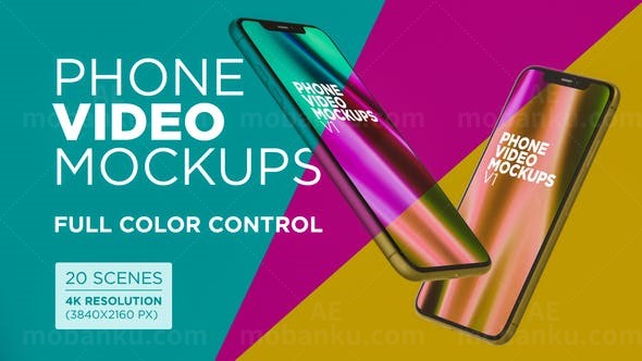 手机样板展示AE模板