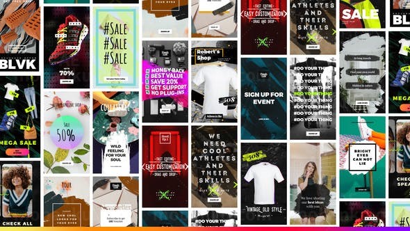 现代风格手机端产品宣传促销视频包AE模板