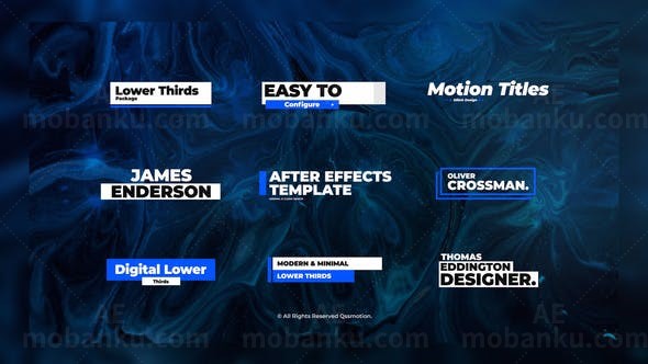 数字信号失真扭曲故障效果字幕AE模板